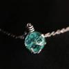 Fashion Green&Blue Steampunk Crystal Creative Magic Chic Pendant Luminous Jewelry Ball Necklace
