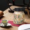 Винтажный цветочный изолированный чайник 1000 мл Мини-кофейник Офисный термос для чая Встроенный заварочный чайник для воды Кувшин для напитков Термос для кофе
