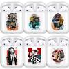 Demon Slayer Nezuko Zenitsu Tanjirou Transparent Airpods Case for Funda Airpods 2/1 Cover Kimetsu No Yaiba Soft TPU Case Coque