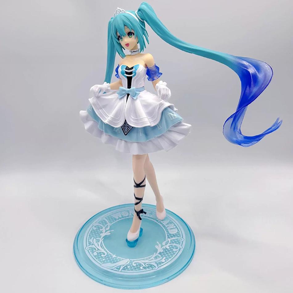 11-20 см Фигурка Хацунэ Мику X Киннаморолл Аниме Коллекционные Модели Декоративные Украшения Детский День Рождения Рождество Каваии Подарок