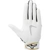 MIZUNO Defensive Gloves JM Baseball/Softball Jr. Left-Handed, 1EJEY330, Size, White/Black/Gold
