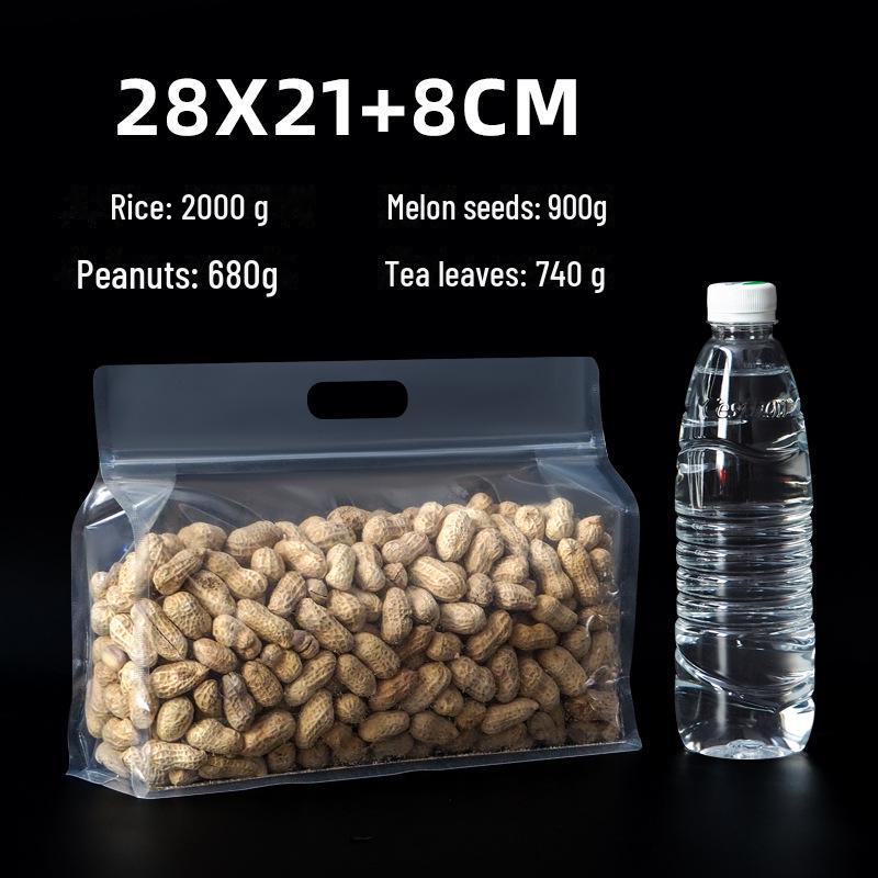 Прозрачные утолщенные пакеты с застежкой Ziplock для упаковки продуктов питания, орехов, сухофруктов и новогодних товаров