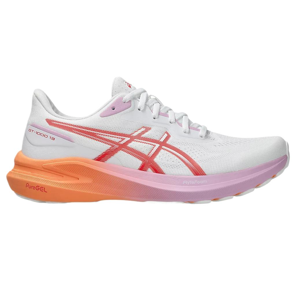 Asics GT 1000 13 White Coral Reef Women Sneakers 1012B663-101