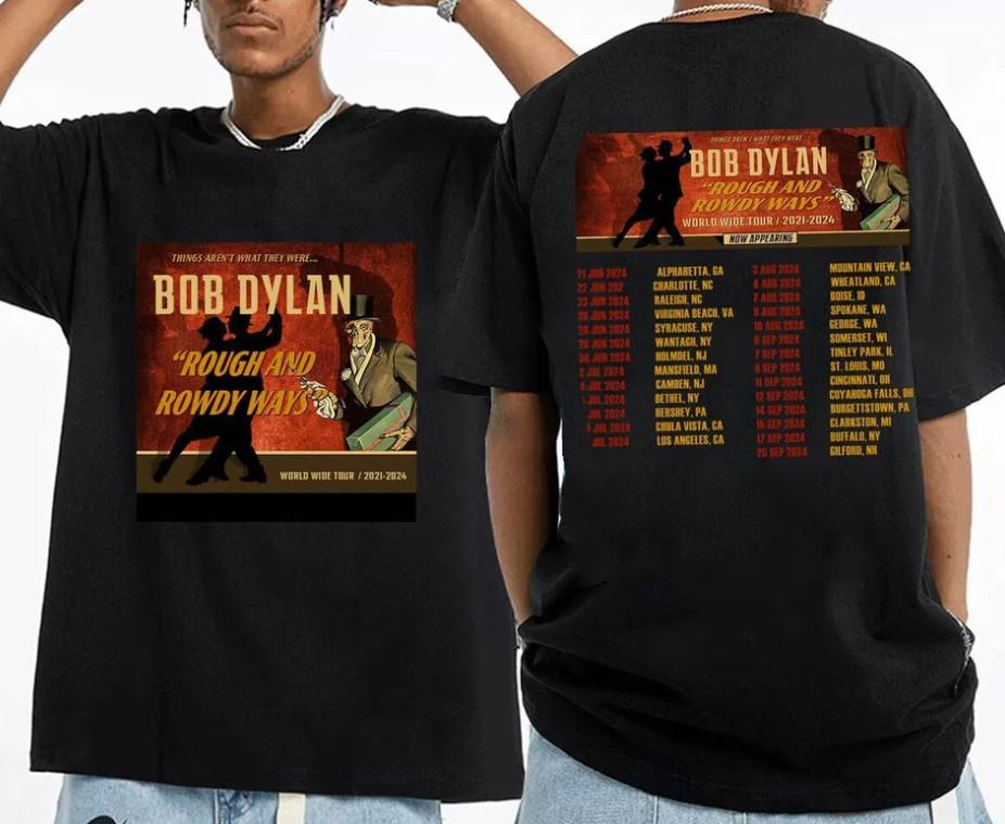 Bob Dylan Rough and Rowdy Ways World Wide Tour 2026 shirt