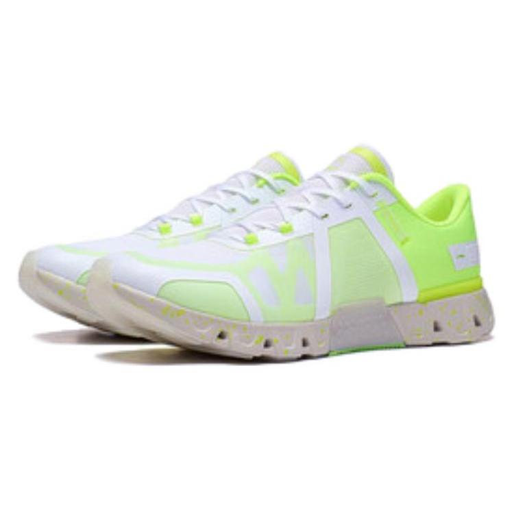 Li Ning Antelope Spirit Амортизирующие Скользкие Устойчивые к истиранию Низкие Тренировочные Кроссовки Женские Зеленый Белый AFVT004-14