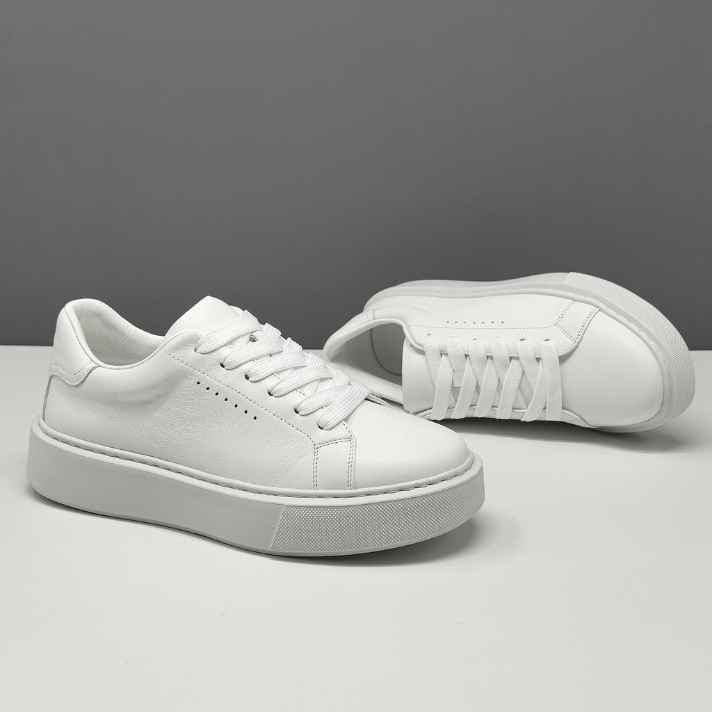 Кеды из белого картона модные туфли кожаные дышащие