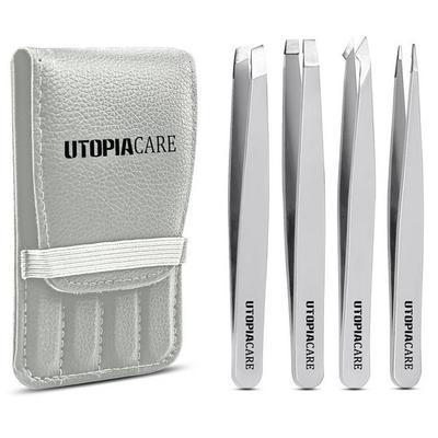 Женские пинцеты для удаления волос на лице Utopia Care (Серебряный) Минимальная покупка 2, 1 комплект