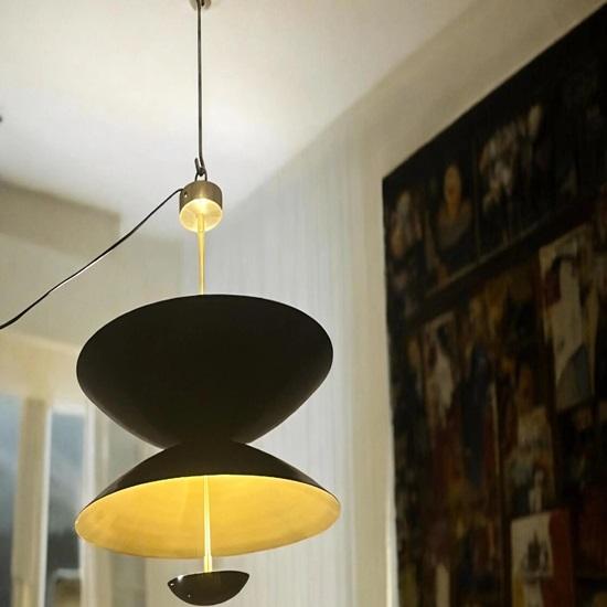 Black Pendant Lighting Fixture Modern Ceiling Industrial Hanging Light for Kitchen, Dining Room, Living Room Décor 50.8 X 60.96 Cm