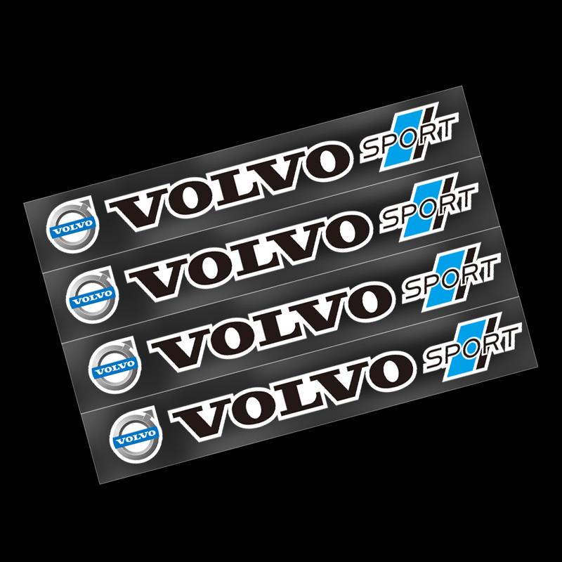 4Pcs Car Logo Decoration Stickers Decal Accessories For Volvo XC90 V90 V60 XC60 V40 S80 S60 S90 C40 XC40 V70 XC70 C30 C70 EX90 R