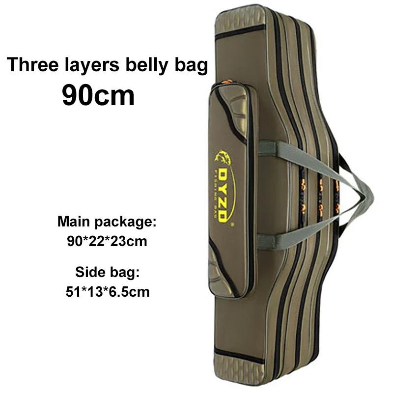 Layer Foldable 70cm130cm 234 Protable Fishing Rod Carrier Bag Fish Pole Tool Storage Bag Case Waterproof Fishing Tackle Xa81g