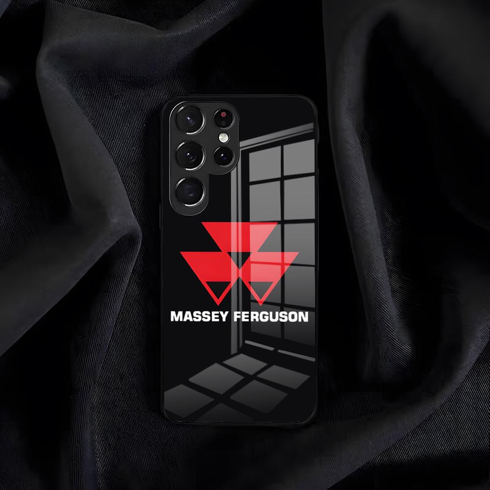 Чехол для телефона Massey Ferguson для Samsung S26 S25 Edge S24 S23 S22 S21 S20 Ultra Plus FE Стеклянная крышка