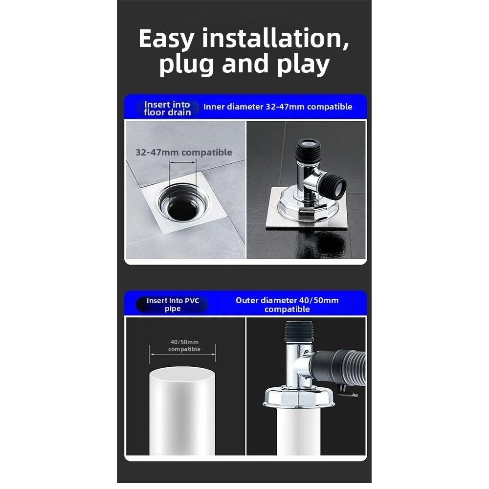 Anti-Odor Seal Washing Machine Drain Connector Drain Pipe Fitting  Washing Machine Drainage