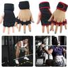 Half Finger Weight Training Gloves for Men Women Fitness Sports Wrist Palm Protector Gloves Anti-slip Gym Cycling Gloves Black