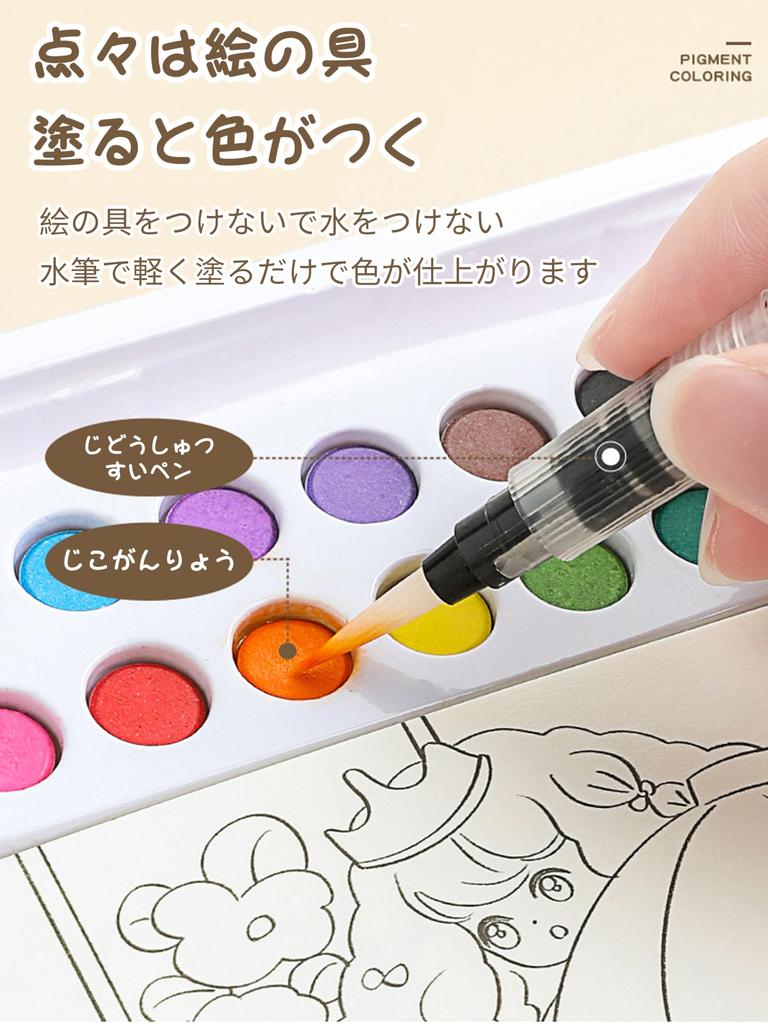 AAGWW Easy Drawing Water Coloring Book for Multiple Play Includes Solid Cardboard To Prevent Ink and DIY for Elementary School Great Gift for Kids