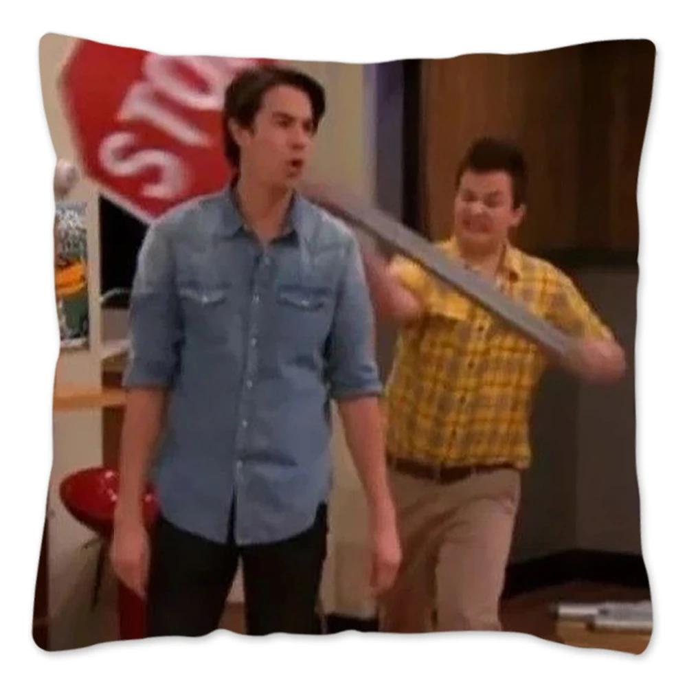 Чехол для подушки с мемом Гибби из iCarly для дивана, гостиной, смешной чехол для подушки, домашний декор, чехол для декоративной подушки из сериала Funda Cojines