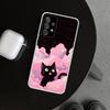 Милый черный котик Мяу Чехол для телефона Samsung Galaxy A17 A16 A26 A36 A56 A57 A37 A15 A25 A35 A55 A14 A24 A34 A54 A13 A23 A33