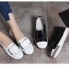 Fashion Women Loafers Flats Lady Female Slip On White  Leather Pedal Lazy Shoes Moccasins Casual Shoes