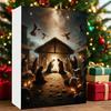 Nativity Advent Calendar 2025 24 Days Christmas Countdown Calendar with 24 Nativity Scene Ornaments Christian Religious Gifts for Family Friends