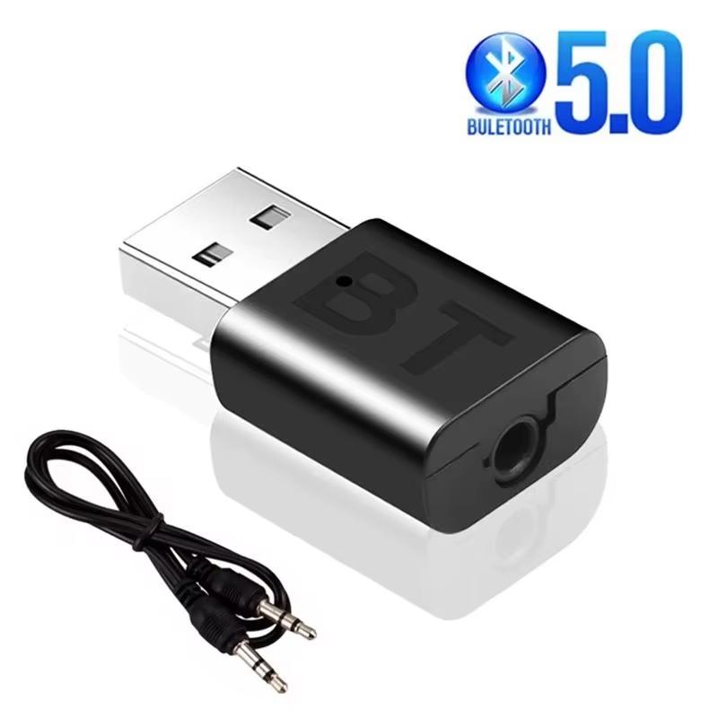 Bluetooth 5.0 Аудио Приемник Беспроводной Bluetooth Адаптер 3.5MM 3.5 Jack AUX Авто Стерео Музыка USB Донгл для Телевизора Динамика Наушников