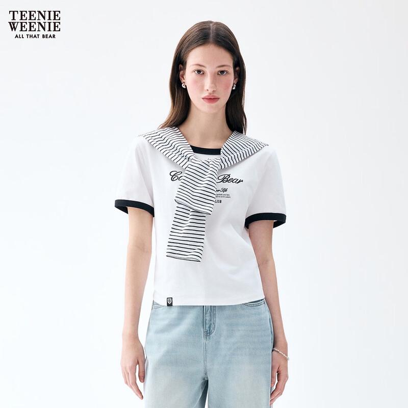 Teenie Weenie Little Bear Letter Women's T-shirt