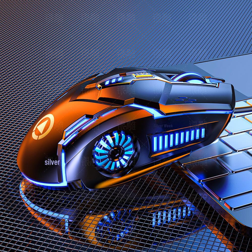 Проводная бесшумная игровая мышь Silver G5 с подсветкой — механическая конструкция для киберспорта и компьютерных аксессуаров