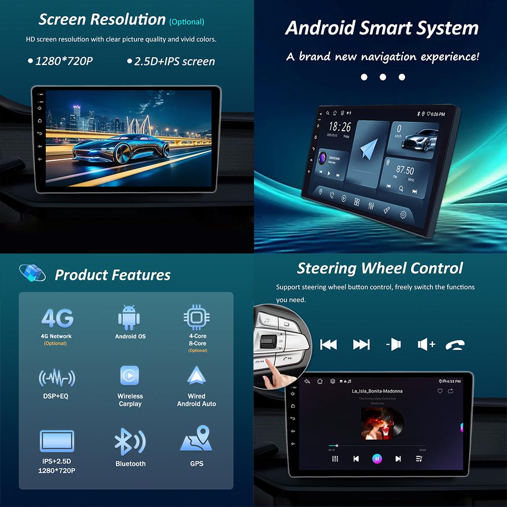 Для Jeep Compass Patriot 2011 - 2017 Автомагнитола Мультимедийный плеер ОС Android GPS Навигация 4G Carplay WiFi Автоинструменты Вентилятор охлаждения