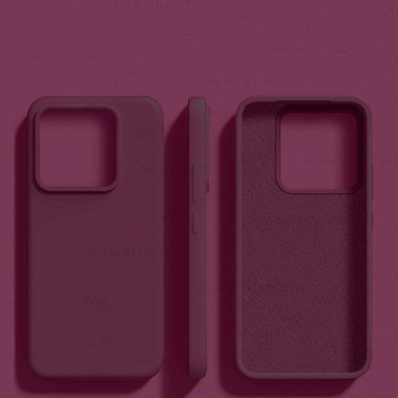 Жидкий силиконовый чехол для Xiaomi Mi 14 Ultra 13T 13 Lite 12T 12S 11T Redmi Note 13 12 11 10 Pro Plus 5G 13C Ударопрочный мягкий чехол