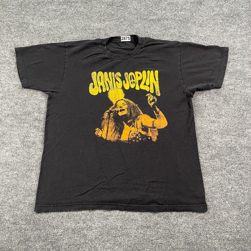 Janis Joplin Psychedelic Rock Live Concert Shirt Large 22x25 Black