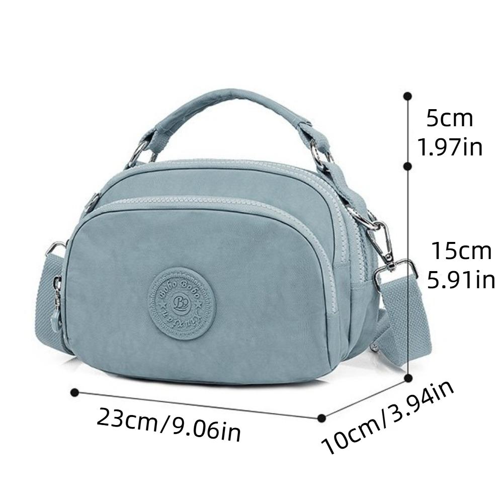 Large Capacity Middle Aged Mom Bag Nylon Small Square Bag Light Weight Ladies Messenger Bag Female