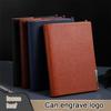 (Logo Can Be Engraved) A5 High-end Leather Notebook, Business Loose-leaf Notebook, Student Subject Notebook, Diary, Work Meeting Minutes,