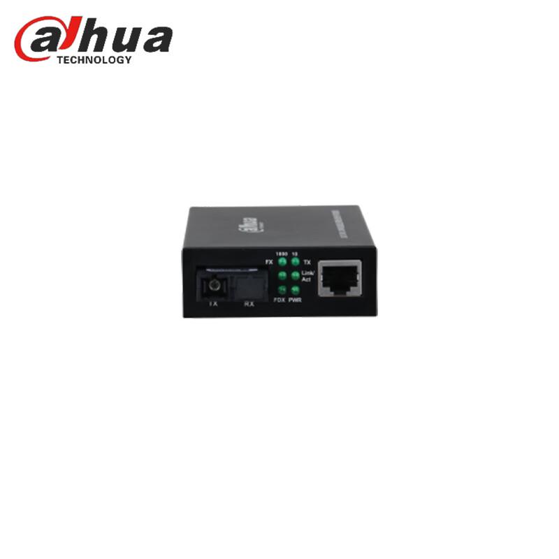 Dahua Gigabit Ethernet to SC Enterprise Fiber Optic Transceiver CN plug (adapter included)