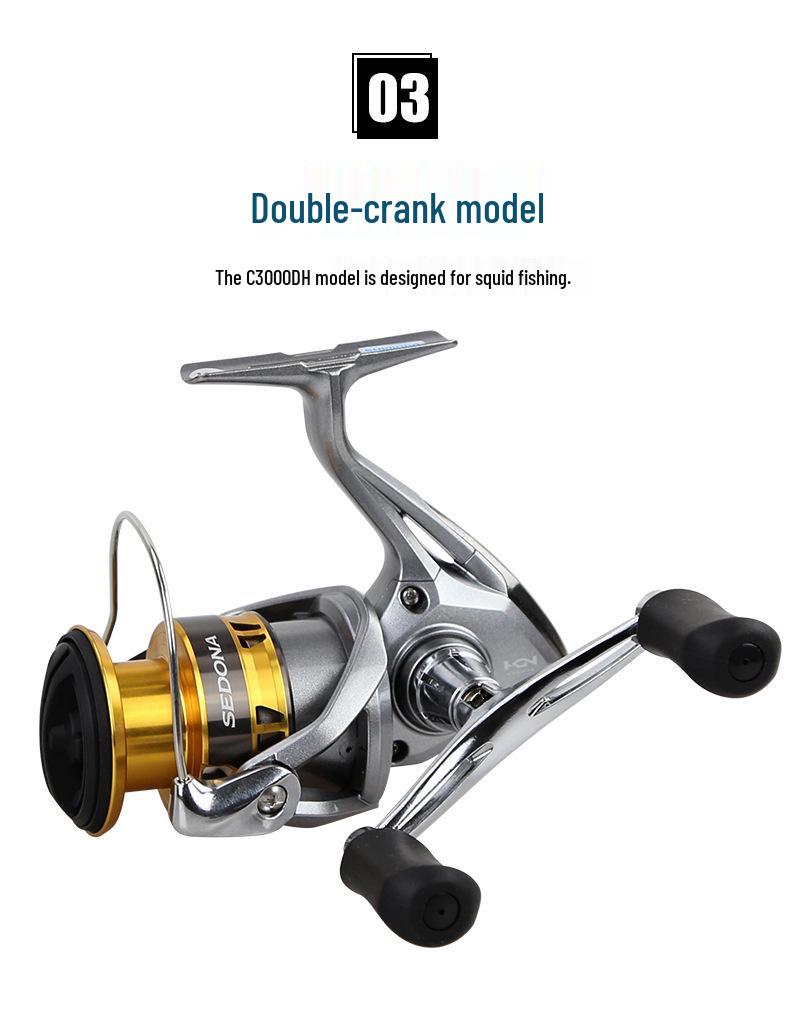 Спиннинговая катушка Shimano Sedona 23 с мелкой шпулей для дальних забросов