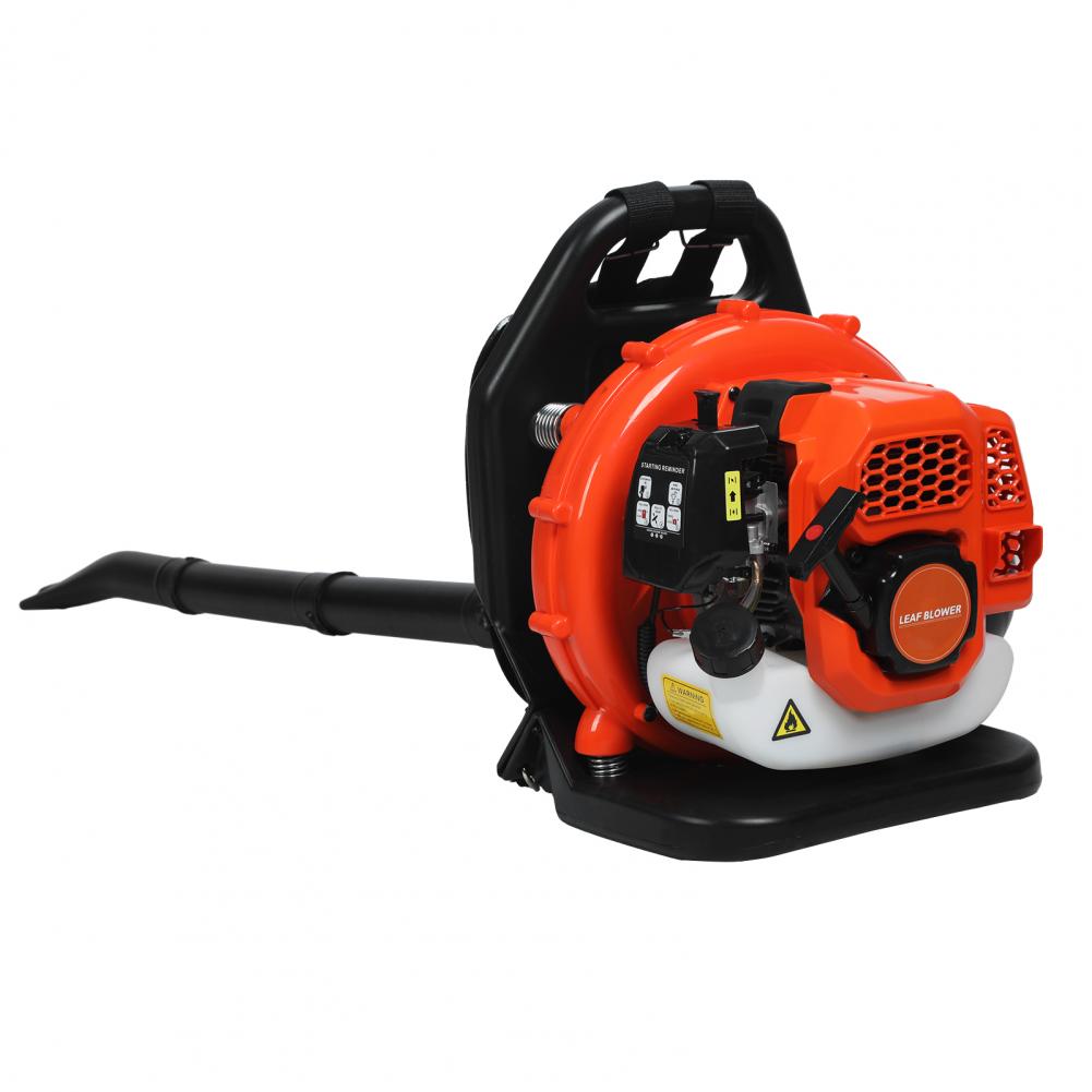 52CC Backpack Gas Leaf Blower, 2-Stroke 550CFM Commercial-Grade Dust Blower For Patio Cleaning, Lawn Care, Yard Work