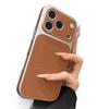 Премиальный защитный чехол с текстурой кожи для iPhone 17 Pro Max, полностью закрывающий корпус и защиту камеры