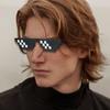 Солнцезащитные очки Thug Life Pixelated для мужчин и женщин, брендовые очки для вечеринок, мозаичные очки UV400, винтажные очки унисекс, игрушечные очки, комичные очки