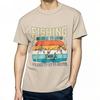 Workout Teenagers Crew Neck Tshirt Unisex Fishing Born To Go Forced To Go To School Minimalist For Him Teeshirt Everyday Tee