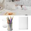 Подставка для ручек из акрила Прозрачная подставка для карандашей Прозрачный акриловый стакан для ручек Держатель для хранения кистей для макияжа Настольные органайзеры Аксессуары