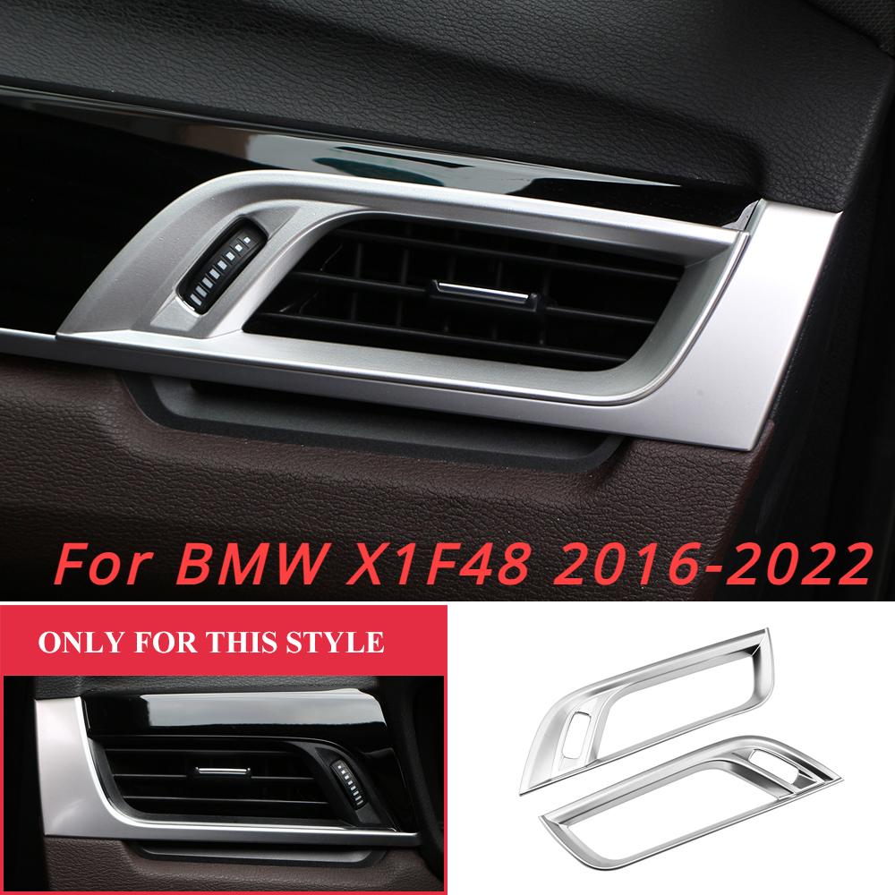 Car Air Conditioning AC Vent Frame Trim for BMW X1 F48 2016 - 2026 ABS Chrome Air Outlet Cover Sticker Accessories