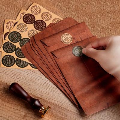 10 шт. Винтажные крафтовые конверты, Конверты для пригласительных на свадьбу/вечеринку, Многофункциональный бумажный конверт