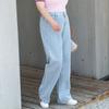 Plus Size Women High Waist Oversized Jeans Streetwear Y2k Straight Leg Pants Loose Wide Leg Trousers Denim Pants