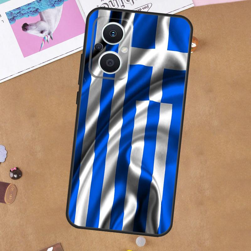 Греция Греческий флаг Для OPPO Reno 13F 11F 12F 14F 10 11 12 13 14 Pro 8T 7 8 Lite OPPO Find X9 X8 X6 X5 Pro Чехол