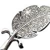 Women Leaf Tone Rhinestone Wedding Gift Brooch Pin