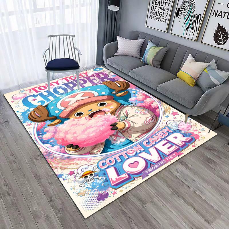 В главных ролях японский мультфильм ONE PIECE Манки Д. Ковер Luffy подходит для гостиной и спальни, коврики для прихожей, офиса, балкона, декоративный ковер V21