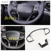 Car Steering Wheel Panel Frame Decoration Cover Trim For Ford Explorer  -  ABS Carbon Fiber Style Interior Accessories