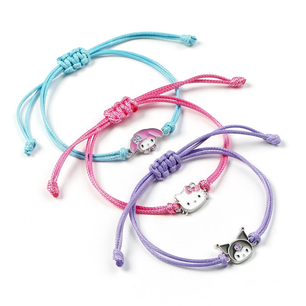 Hello Kitty Kuromi And My Melody Friendship Bracelet Set