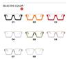 Kodon Trendy Hip Hop Flat Lens Anti-Blue Light Large Frame Eyeglasses
