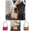Stylish Woven Texture Handbag For Women In Black Beige Khaki And Pink Shades