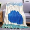Minimal Tree Cartoon Anime Print Flannel Blanket Soft Warm Throw for Kids Bedroom Sofa Bed Christmas Office Car