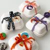 40pcs Halloween Round Pumpkin Ghost Pattern Stickers,Gift Box Sealing Sticker Candy Cookies Chocolate Baking Decor Labels