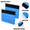 5/10Pcs Felt Edge Squeegee Car Film Wrap Scraper 4 Inch Vinyl Wrap Application Bubble Removal Tools Window Tint Wrapping Tool